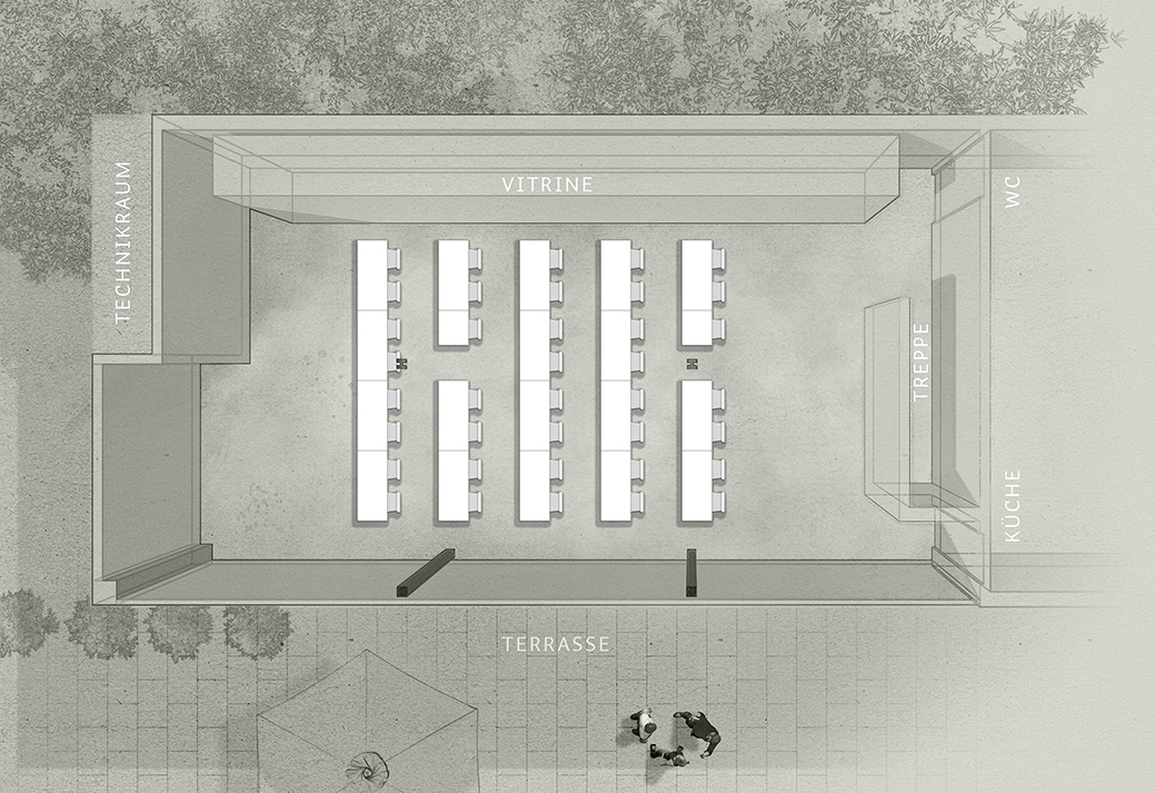 verschiedene Bestückungsmöglichkeiten Tagung Vortragsraum